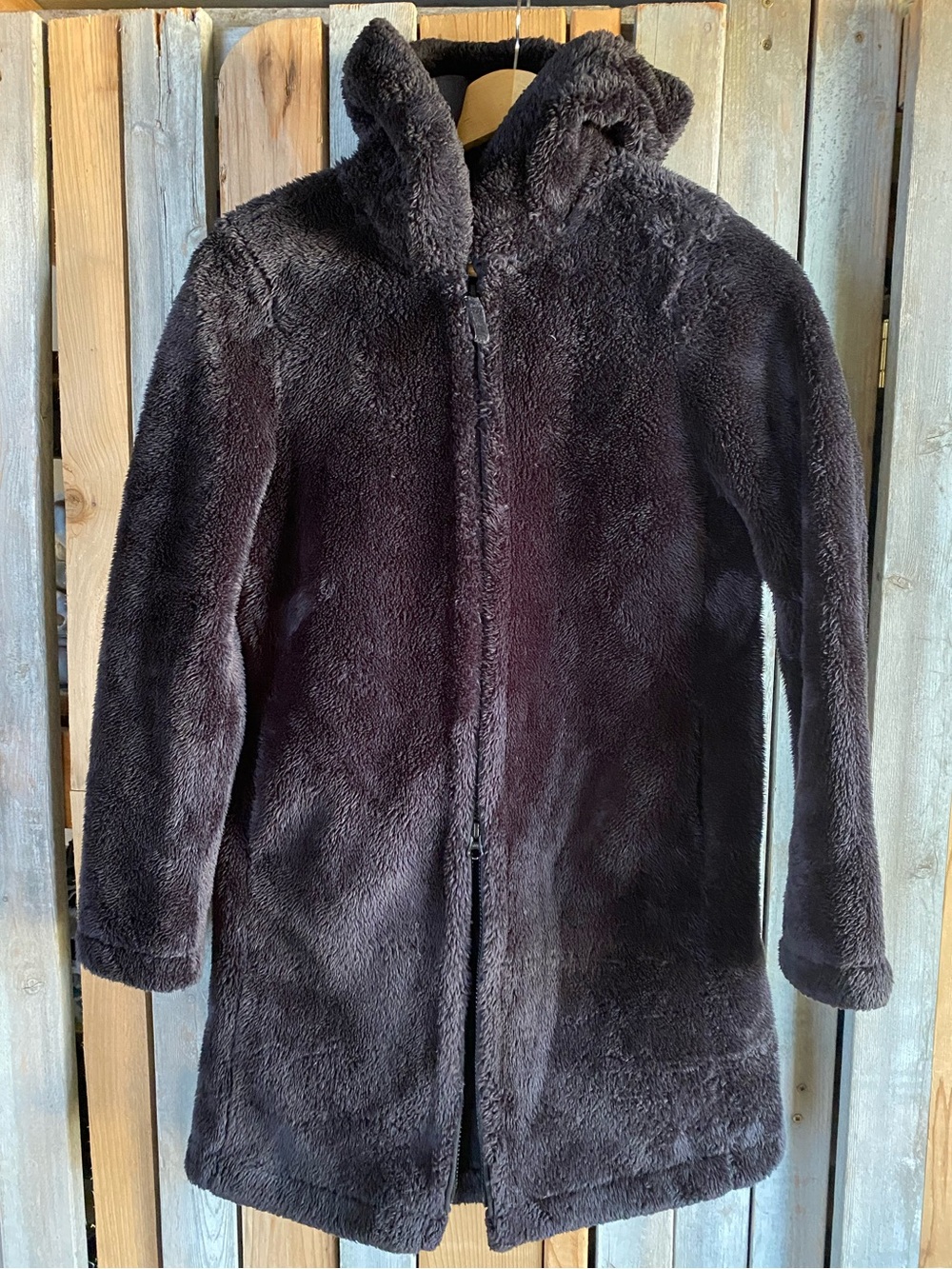 Uniqlo Long Fleece Hoodie Jacket Sz M